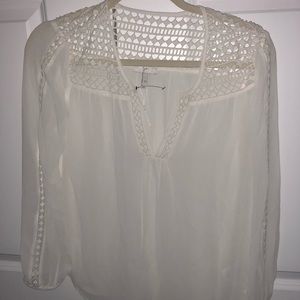 White silk joie top xs never worn